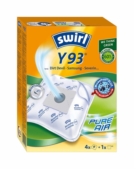 Swirl Staubfilterbeutel Y 93 4 Stück