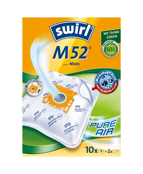 Swirl 205646 Swirl M 52 Micropor - Staubsaugerbeutel ()