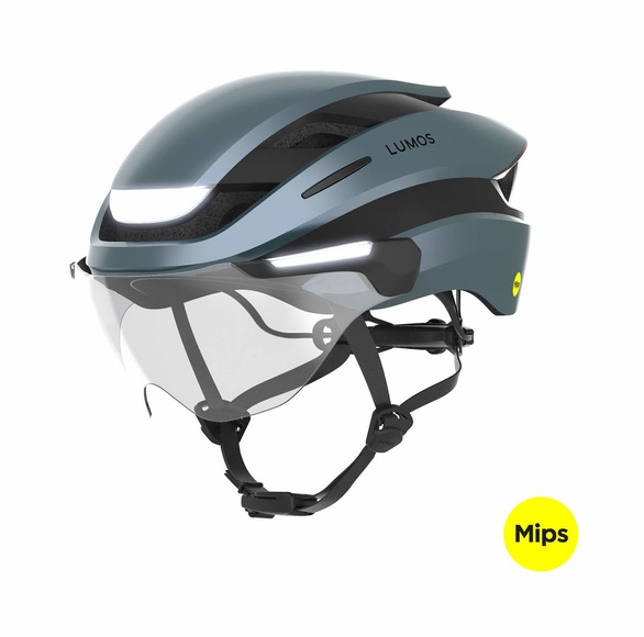 Lumos Ultra E-Bike Velohelm blau