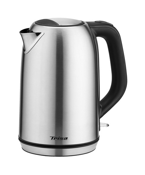 Trisa W5575 Wasserkocher schnurlos, Überhitzungsschutz Edelstahl, Schwarz