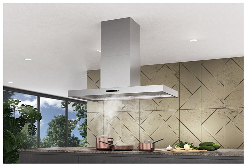 Wesco FHE Quadro 7-100 Dunstabzug Abluft Edelstahl