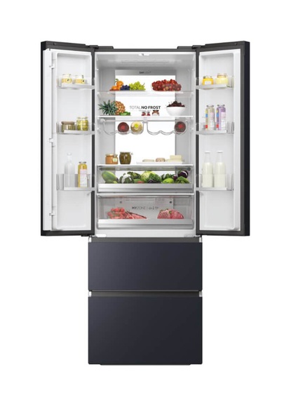 Haier HFW7720ENMB Kühl-Gefrierkombination Schwarz