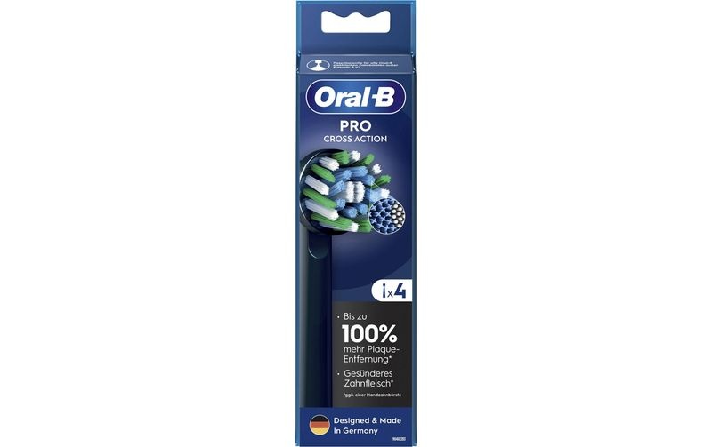 Oral-B Pro CrossAction 4er Bürstenkopf Schwarz