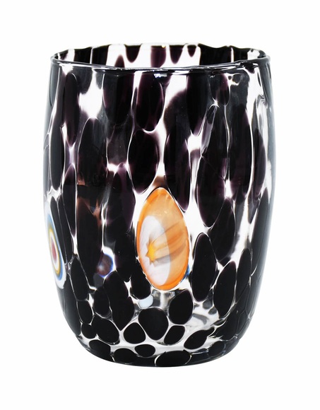 Wasserglas Murano nero