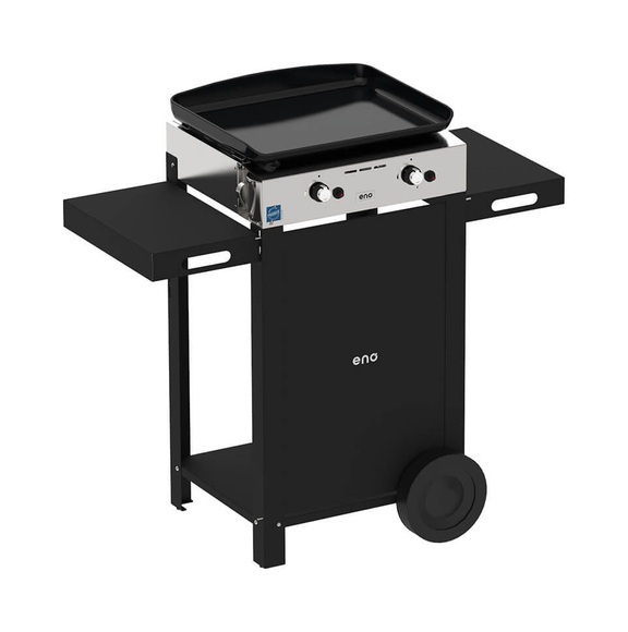 ENO Planchas - Gasgrill PLANCHA INITIAL 50 - EdelstahlEdelstahl/Gusseisen - schwarz - 100/50/95 cm