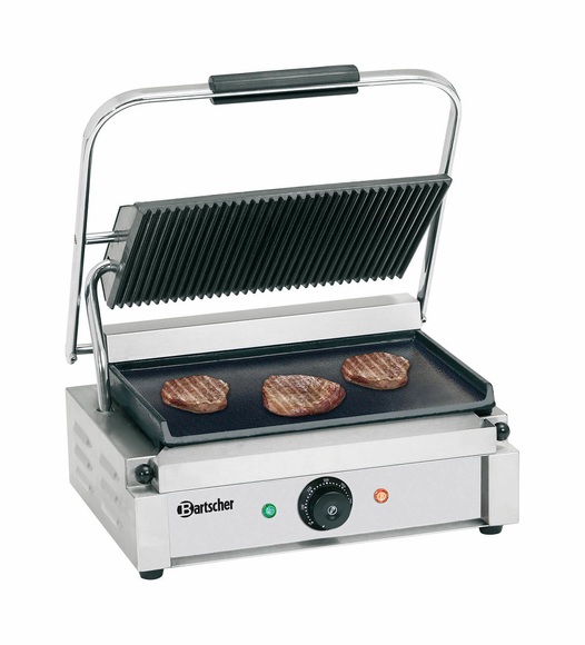 Bartscher Panini Kontaktgrill gerillt glatt