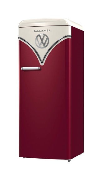 Gorenje OBRB 615 DR VW-Bulli Kühlschrank Burgundy rechts