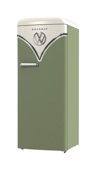 Gorenje OBRB 615 DOL VW-Bulli Kühlschrank Olive rechts