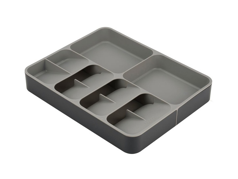 DrawerStore Besteck-Fach / Ausziehbar L 31,5 bis 56 cm - Für Besteck & Utensilien - Joseph Joseph grau en plastikmaterial