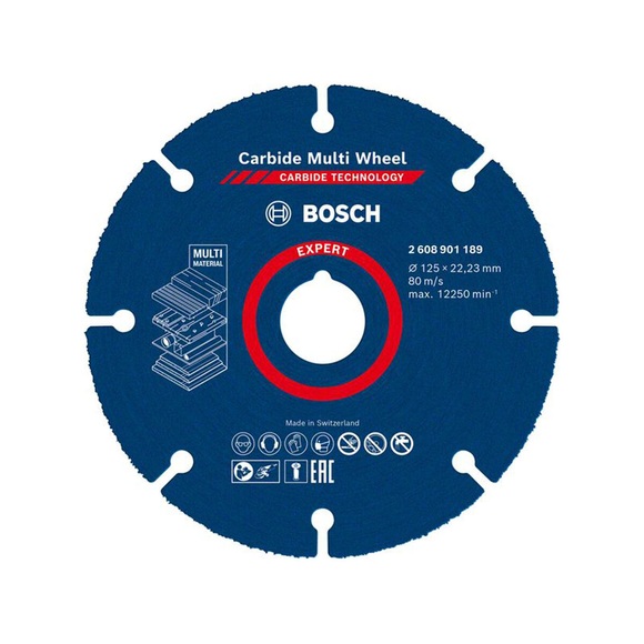 Bosch Accessories EXPERT Carbide Multi Wheel 2608901189 Trennscheibe gerade 1 Stück 1 St.
