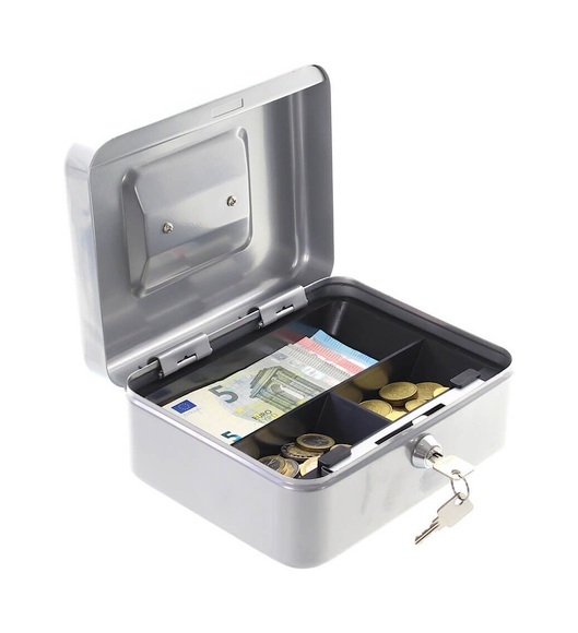 Rottner T06108 HomeStar Cash 2 Geldkassette Silber