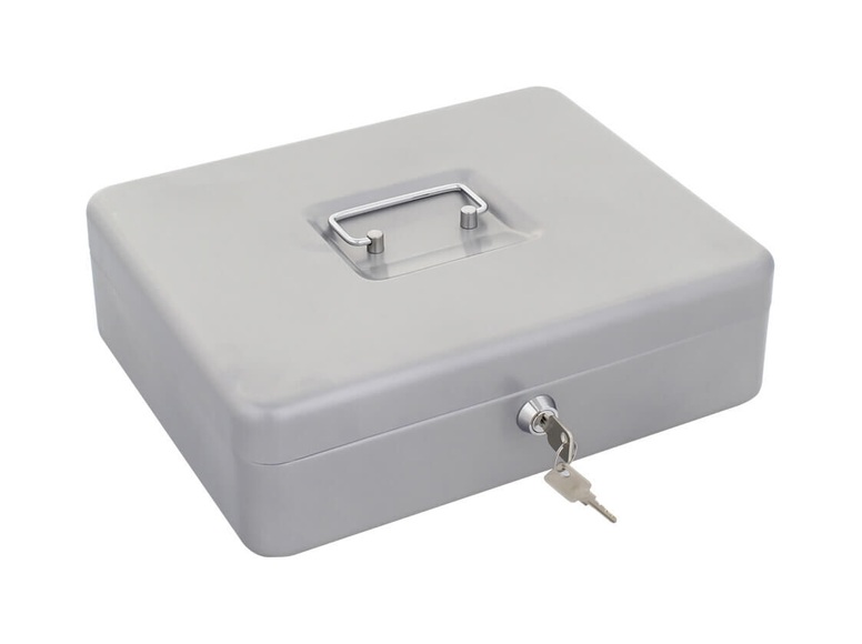 Rottner T06110 HomeStar Cash 4 Geldkassette Silber