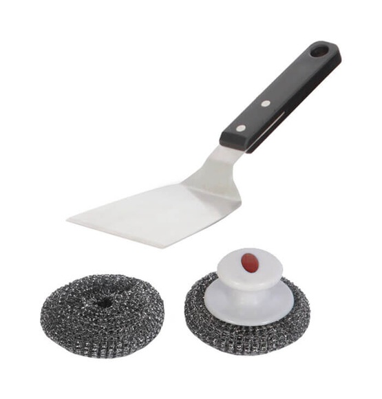 Le Marquier Reinigungsset 1 Spachtel Inox Kugeln Zubehör Raclette und