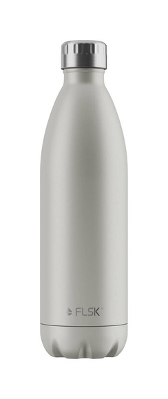 FLSK 1000WINDNG Trinkflasche 1000 ml Silber