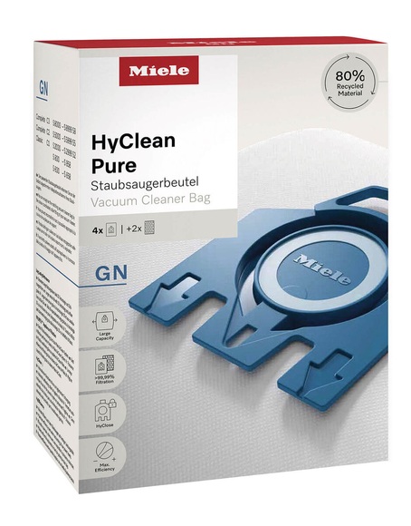 Miele Staubfilterbeutel HyClean Pure GN 4 Stück Staubbeutel