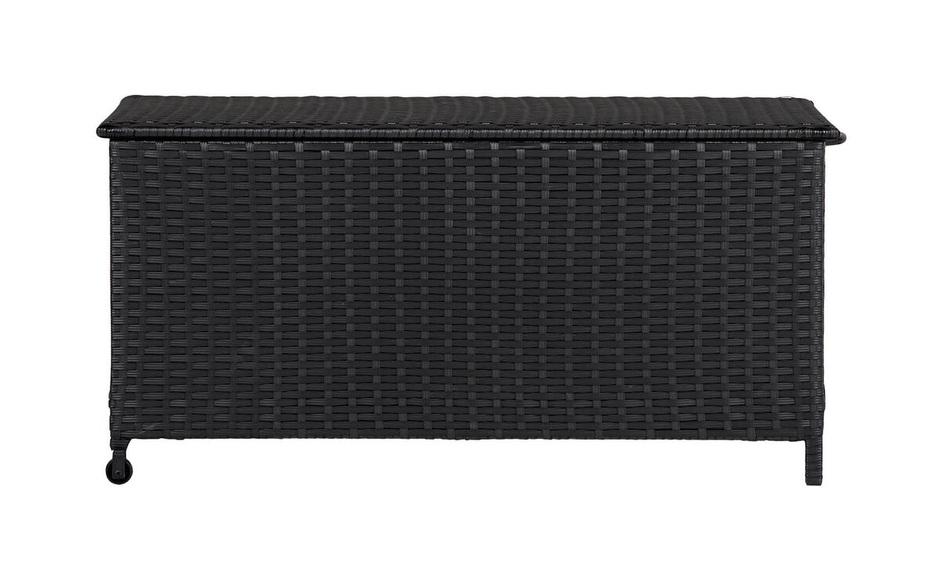 Schou Kissenbox Victor Rädern/PP/Rattan Schwarz