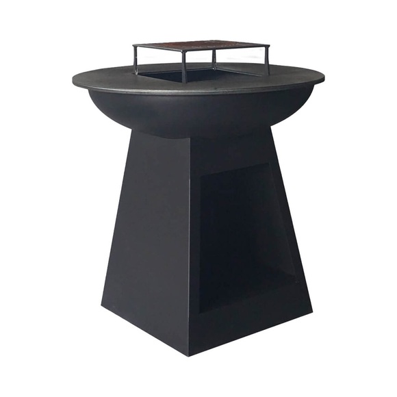 Mr.Grill, Unsere Neuheiten, Mr.Grill Feuerschale mit Holzfach & Grillring Feuerschalen, Produkte & Wohnen