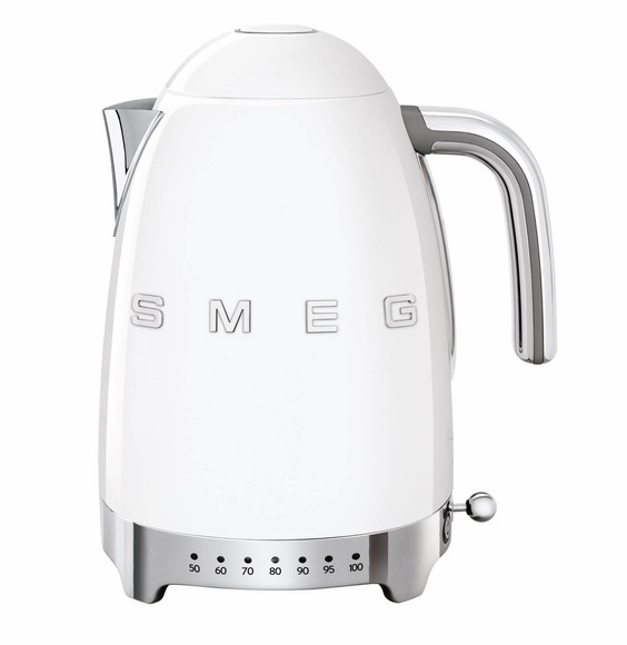 SMEG 50's Retro Style Wasserkocher mit Temperatureinstellung weiss