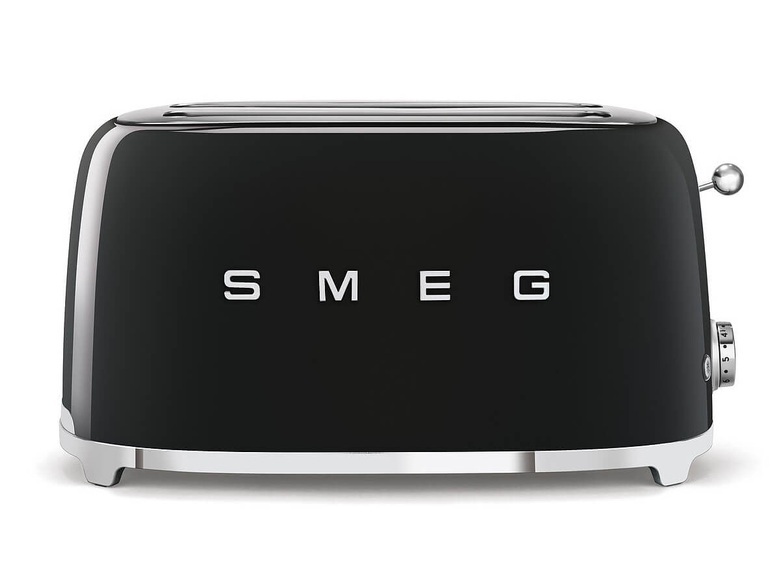 SMEG 50's Retro Style Langschlitztoaster 2 Scheiben schwarz