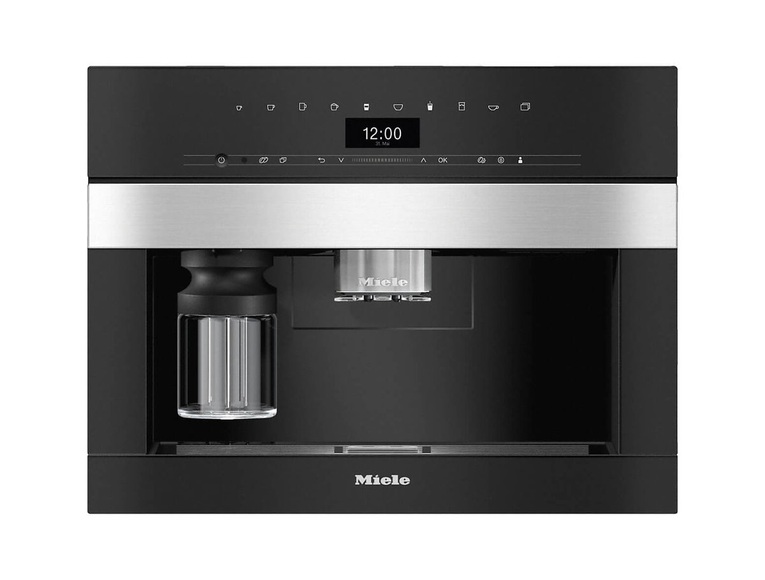 Miele Einbau-Kaffeevollautomat CVA 7440, 60 cm, Edelstahl, Bohnensystem, OneTouch, EasyClick-Milksystem, BrilliantLight