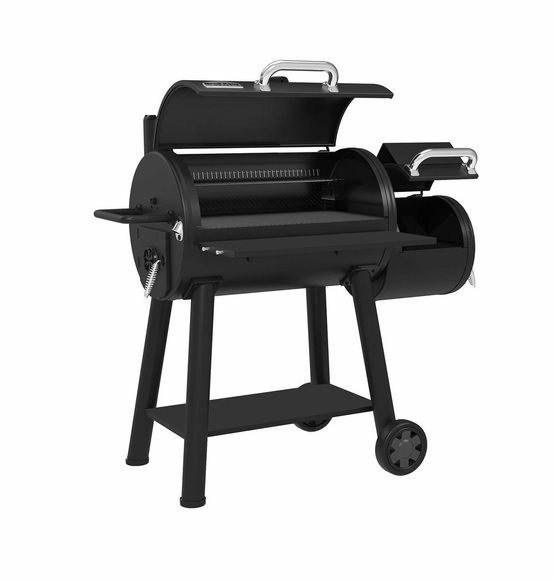 Broil King - Smoker BK OFFSET 500 - EdelstahlEdelstahl/Gusseisen - schwarz - 164/66/130 cm