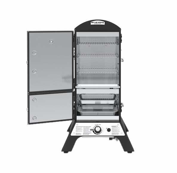 Broil King - Smoker VERTICAL GAS - EdelstahlEdelstahl/Edelstahl - schwarz - 72/64.8/123 cm