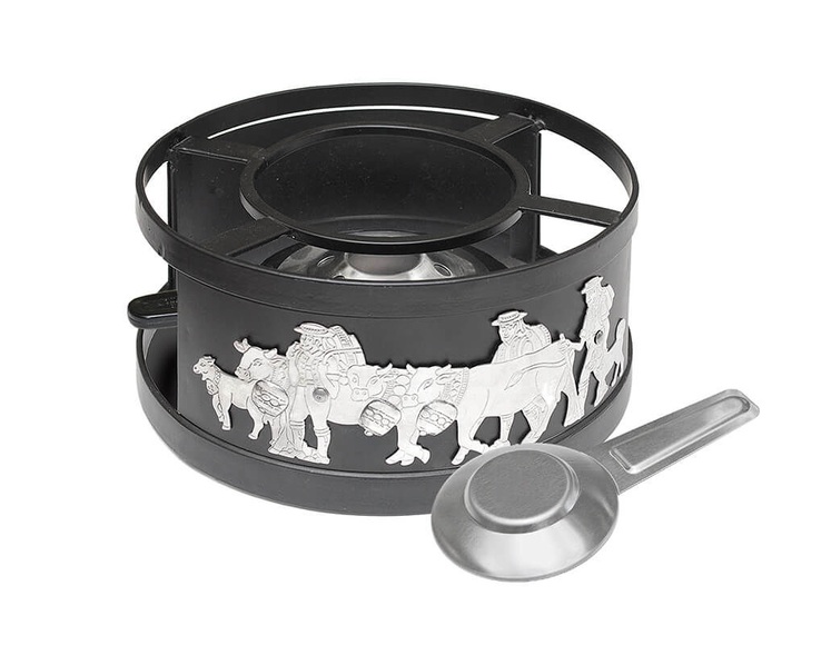 Heidi Cheese Line Appenzell - Fondue-Rechaud (Silber/Schwarz)