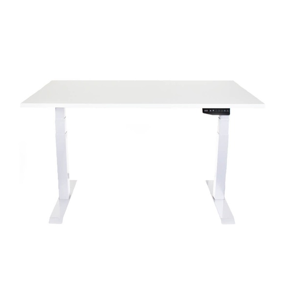 Contini höhenverstellbarer Bürotisch 1.8x0.8m weiss