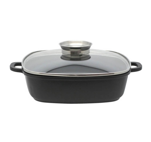 ELO Alucast Servierpfanne mit Deckel 28x28cm