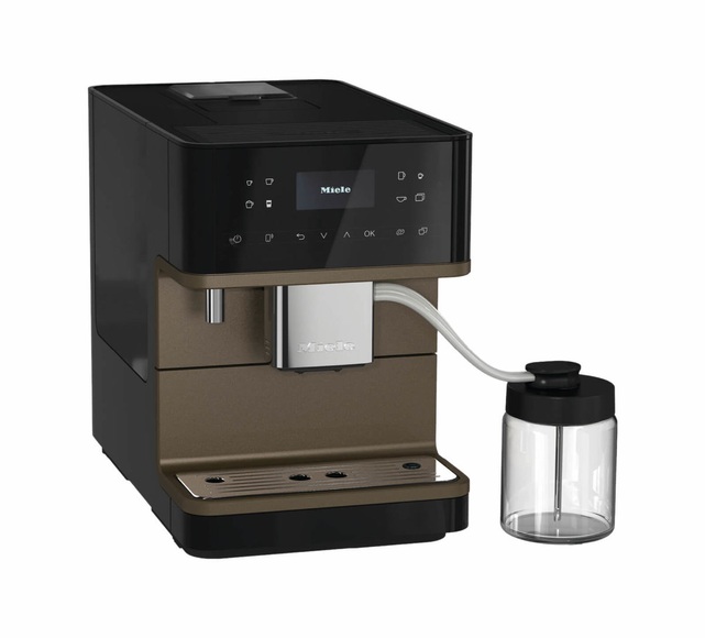 MIELE CM 6360 MilkPerfection - Kaffeevollautomat (Obsidianschwarz/BronzePearlFinish)