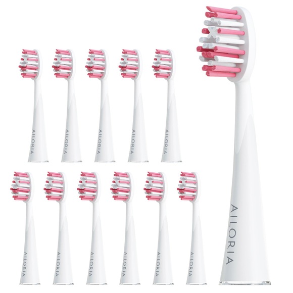 Ailoria 12er Pack Extra Clean Bürstenkopf Zubehör weiss