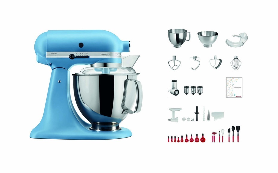 Kitchenaid KSM200 Swiss Anniversary Set Küchenmaschine samtblau