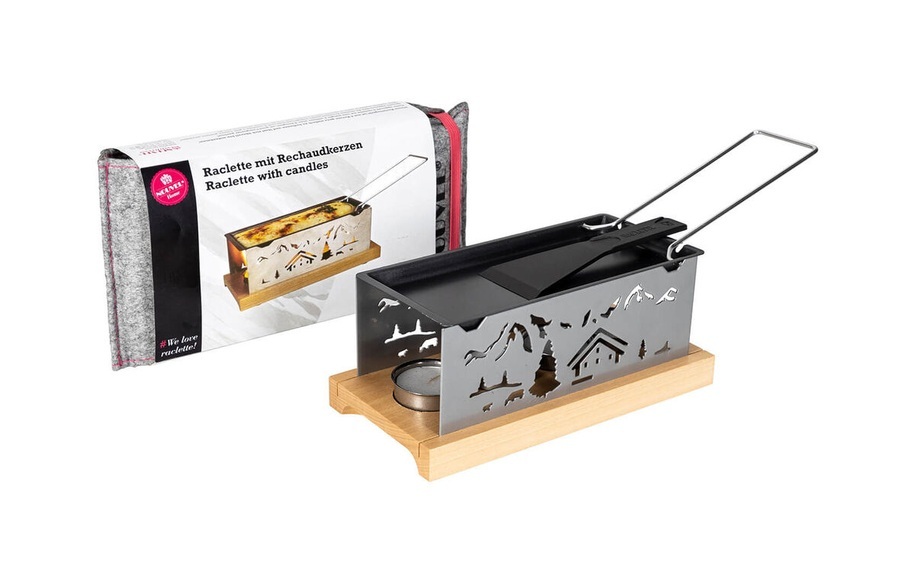 Nouvel Bergdorf Raclette mit Rechaudkerzen
