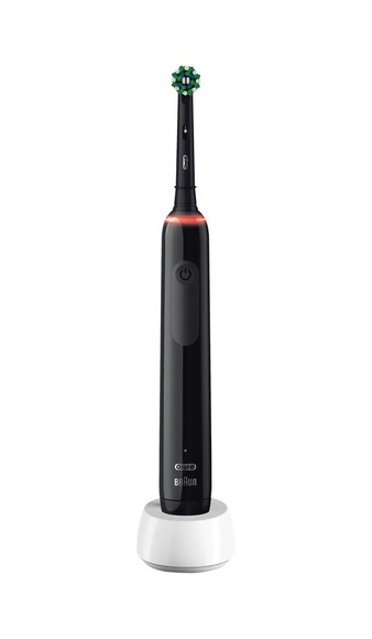 Oral-B Pro 3 3000 CrossAction Black Edition, Elektrische Zahnbürste