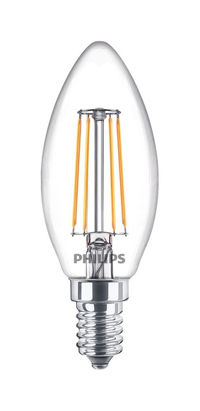 Philips Lighting LED EEK A++ (A++ - E) E14 Kerzenform 4.3 W = 40 W Warmweiß (Ø x L) 3.5 cm x 9.7 cm 1 St.