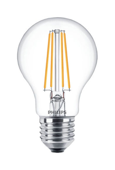 Philips Lighting LED EEK A++ (A++ - E) E27 Glühlampenform 7 W = 60 W Warmweiß (Ø x L) 6 cm x 10.6 cm 1 St.