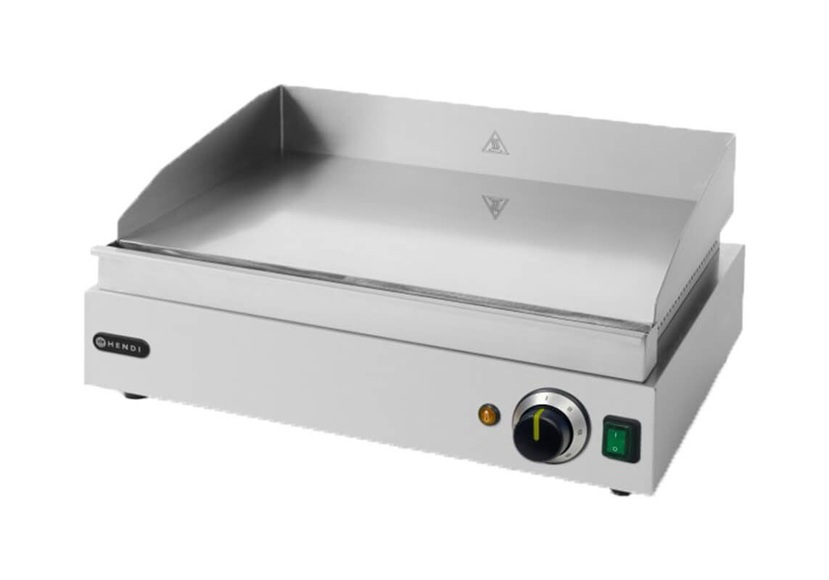 Hendi Grillplatte glatt, 550x430x260mm