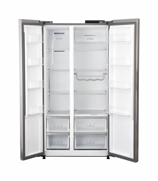 Trisa Kühlschrank Side-by-Side 592 L, Edelstahl