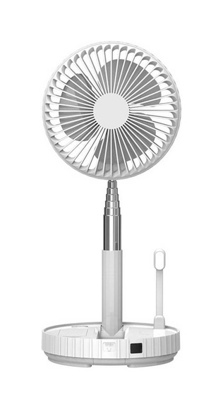 SCHOENENBERGER Morphoso - Tisch- und Standventilator (Weiss/Silber)