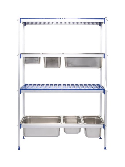 Hendi Aluminium 1120x355x (H)1685mm