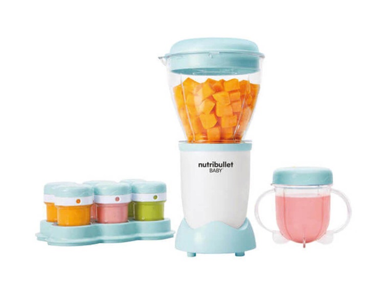 NUTRIBULLET M30049 Baby - Babymixer (Weiss/Blau)