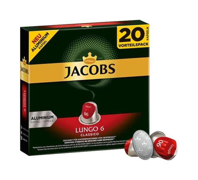 Jacobs Lungo 6 Classico 20C - Kaffeekapseln