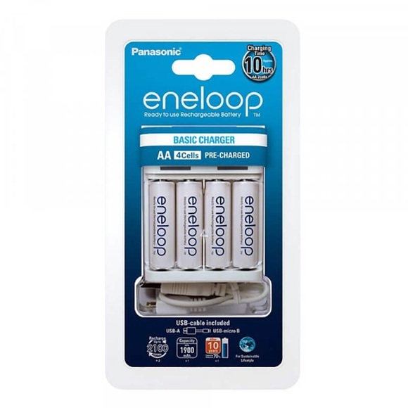 Panasonic Eneloop USB Charger incl. 4 x AA 1900mAh Batterie
