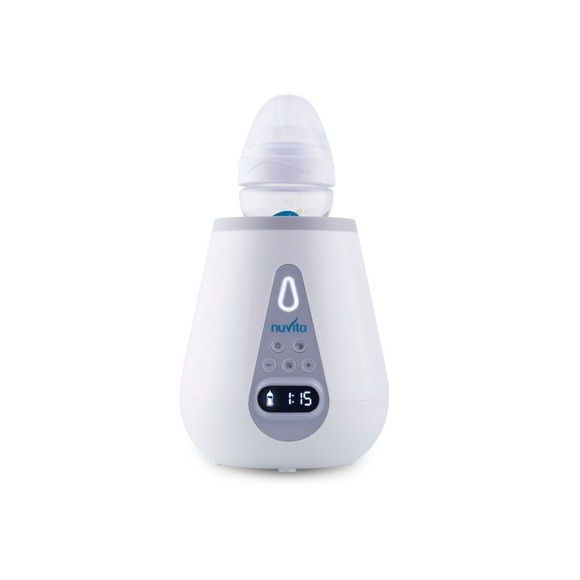 Nuvita - Digitaler Flaschenwärmer Babykostwärmer mit Sterilisator (1170) - Weiss / Grau