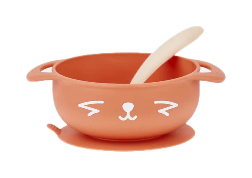 babymoov Esslernset TAST'ISY Fox mit Breischale und Löffel aus Silikon