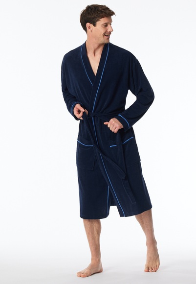 Bademantel Frottee navy - Roger Moore 56