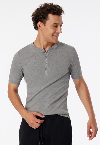 Shirt kurzarm grau meliert - Revival Karl-Heinz 6