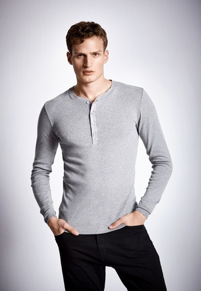 Shirt langarm grau meliert - Revival Karl-Heinz 5