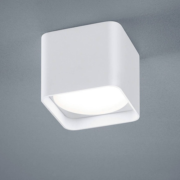 Schubiger Deckenlampe Dommartin Weiss Eckig