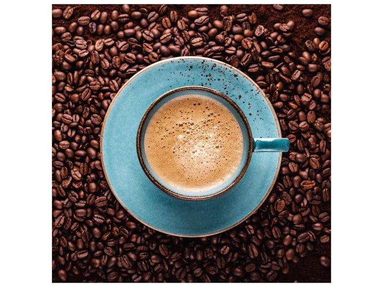 Blaue Kaffeetasse Von Oben